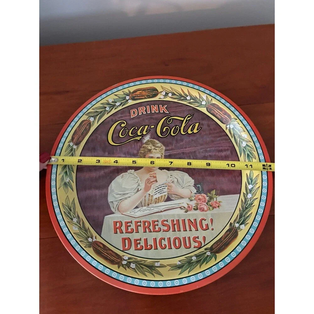 Coca-Cola 75th Anniversary Cincinnati OH Commemorative Metal Tray #45622 12”